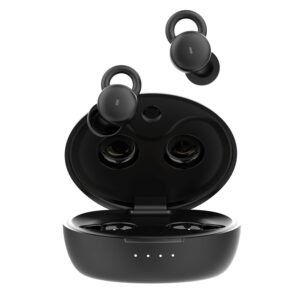Smallest Invisible Sleep Earbuds Comfortable Noise Blocking Wireless Headphones (Black)