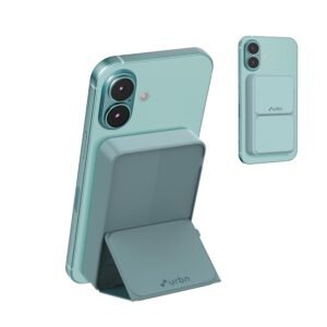 URBN 10000 mAh Stand Magsafe Power Bank with Foldable Stand | 15W Fast Wireless Charging | (Teal)