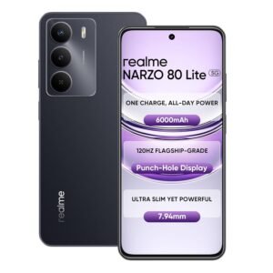 realme NARZO 80 Lite 5G (Onyx Black, 4GB+128GB) | 6000mAh Long-Lasting Battery