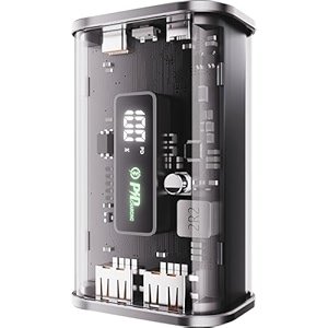 itel Star 110F 10,000mAh Powerbank | Transparent Design | Black
