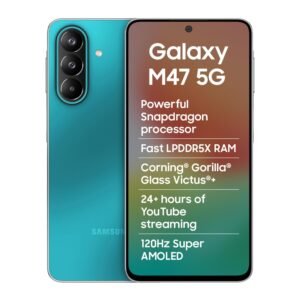 Samsung Galaxy M47 5G (Blaze Blue, 6GB RAM, 128GB Storage)